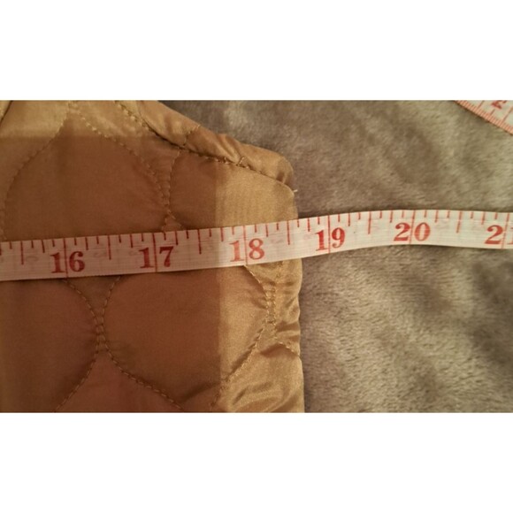 NEW W/tags Reversible Quilted Vest Gold Leopard Print Ladies S Casual Identity - Picture 6 of 11